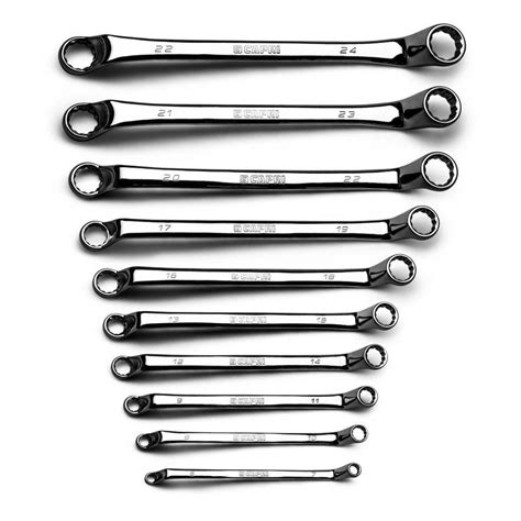 flat steel box wrench set|combination box end wrench set.